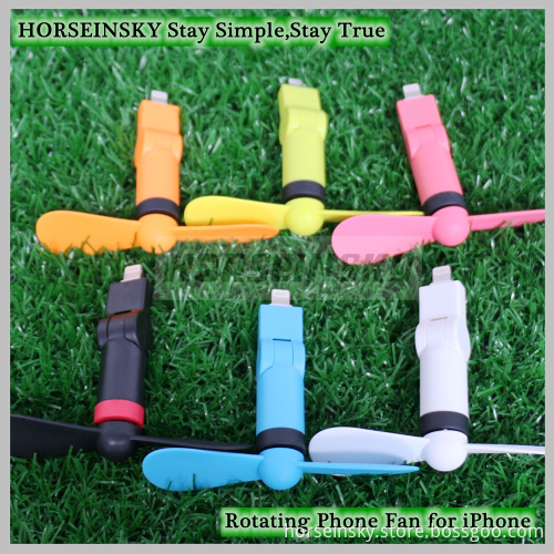 Hot Sale Mini USB Cell Phone Fan 180 Degree Rotation USB Windmill Mini Fan Rotating Phone Fan for iPhone